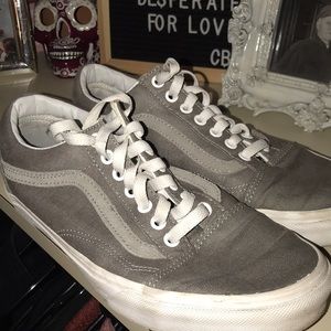 Grey vans old school